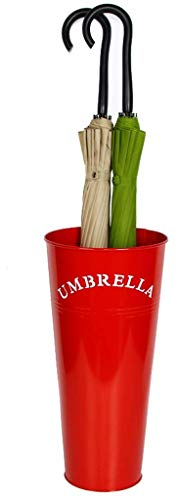 Regenschirmständer, Eimer, Büroständer, Aufbewahrung im Home-Stil, Rot