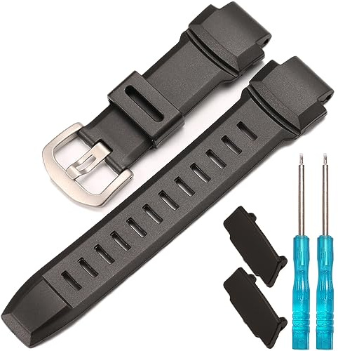 Silikon-Armband, kompatibel mit Casio PRG 250, 260, 500, 550, PRW 2500, 3500, 5000, Herren-Uhrenarmband, 18 mm, wasserdicht, Ersatz-Gummi-Armband