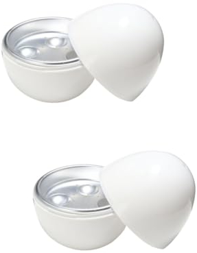 PRETYZOOM 2piezas Cocedor De Huevos De Microondas Redondo De Huevos Para Unidades Material Control Automático De Temperatura Diseño Seguro Para Hogar