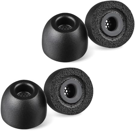 AZLA Foamax - Gommini per auricolari in memory foam standard (M) per cuffie wireless, con cancellazione del rumore, compatibili con Sony, Beats, Samsung, Skullcandy, JLab
