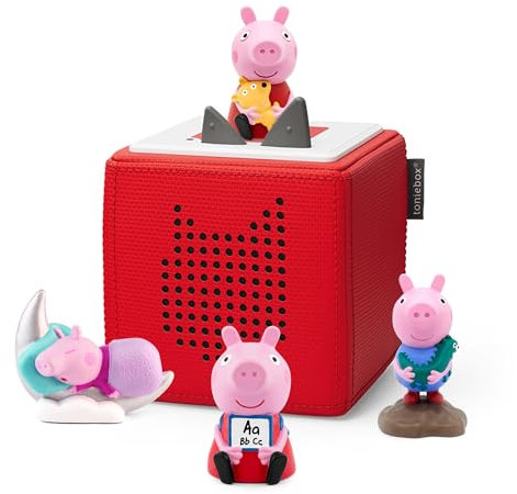 tonies Peppa Pig Bundle featuring Peppa Starter Set, George Pig, Peppa's Bedtime Stories & Learn with Peppa