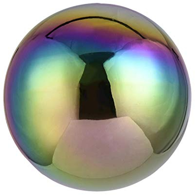 Stainless Steel Gazing Ball,Mirror Finish 304 Stainless 30cm Hollow Ball Seamless Mirror Ball Sphere Sparkling Gazing Balls Ornament Decor for Shopping Malls,Home,Garden,Outdoor,Indoor