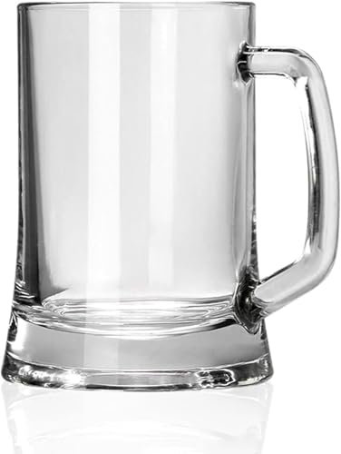 Boccale da birra in vetro personalizzato Boccali da birra Bicchiere da birra classico Bicchiere da birra Bicchieri con manico Boccali Boccali da birra resistenti Birra chiara Stile pub bar Festa bocca