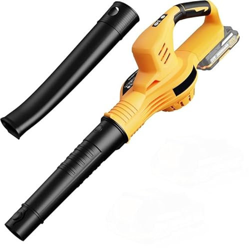 Soffiatore di foglie senza fili 21 V, soffiatore a foglie, 3000 W, 2 modalità di velocità, soffiatore elettrico per la manutenzione del prato e scarico della neve (senza batteria o caricabatterie)