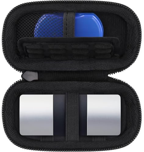 Khanka Étui rigide pour moniteur cardiaque KardiaMobile 6L/1L EKG (ECG), housse compatible avec moniteur cardiaque personnel Kardia Mobile 6L 1L avec mousqueton et cordon (pilule et ECG non inclus)