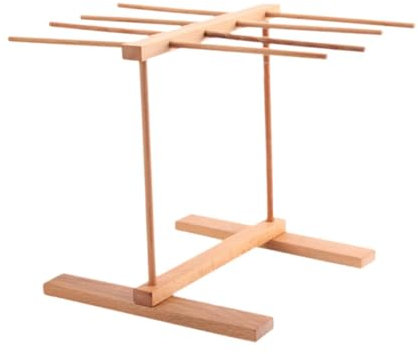 YWJLQH Rack de Secadora de Pasta de Madera Estable 8 Manijas de Brazo para La Cocina de para El Hogar