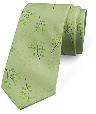 BHHJKK Corbata multicolor moderna para hombre, Verde pistacho y marrón oscuro, Talla única