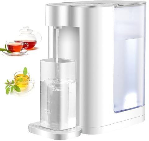 CHANGLKJ Distributeur d'eau Chaude Numérique, Distributeur d'eau Chaude Instantanée Électrique avec Sécurité Enfant, Réservoir De 3 L, Température Réglable sur 5 Niveaux Et Silencieux, pour Bureau