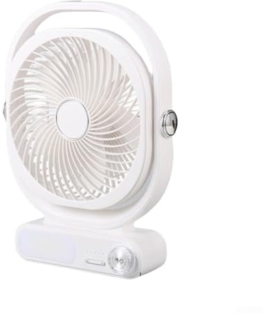 Ventilatore elettrico 3 in 1 alimentato tramite USB con testa oscillante, velocità del vento regolabile e luce notturna a LED per un comodo raffreddamento a casa e in viaggio