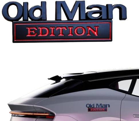 Metal Car Emblem Stickers, Funny Bumper Emblem 3D Badge Waterproof, Weather-Resistant Versatile Auto Decor Accessories for Motorbike Trucks SUV Vehicle