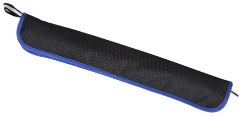 Toyvian Bolsa para Flauta y Mini Saxofón de Tela Oxford, Tamaño Compacto, Color Negro con Borde Azul, Estuche Vertical Portátil para Transporte Seguro en Conciertos y Viajes