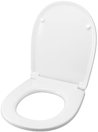 Idrotop WC-Sitz für GLOBO 4ALL TERRA/HÄNGEN, Duroplast, weiß, Scharnier aus Edelstahl, normal oder langsam, Soft Close