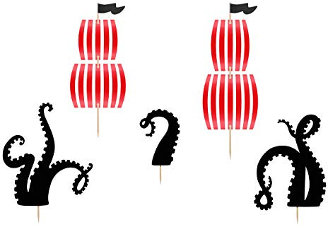 Cake-Topper Kuchendeko - Tortendekoration (Piraten)