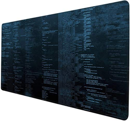 mauspad Gaming 900x400 Technologie-Hacker anonym Tech-Programmierung cool schwarz PC-Spiel-Spieler-Spiel-Mausunterlage-Art und Weisecomputertastatur-Schreibtischauflage großes Spielauflage bestes