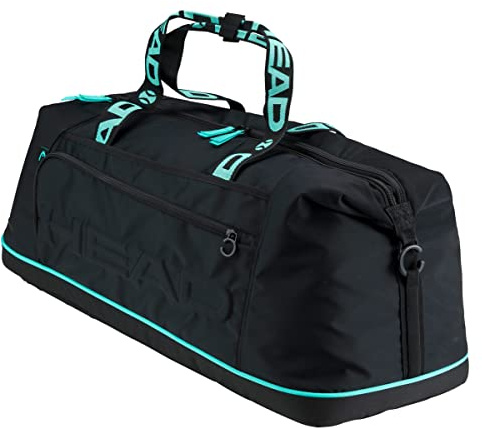 HEAD Unisex – Erwachsene Coco Duffle Bag Tennistasche, schwarz/Mint, One Size