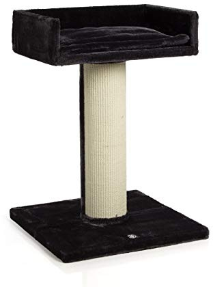 CanadianCat Company | Kratzbaum Residenz XXL Katzenbaum große Katzen, sehr stabil, ⌀ 18 cm Kratzsäule, Kratzsäule mit Sisal, 60 x 60 x 90 cm, anthrazit/beige