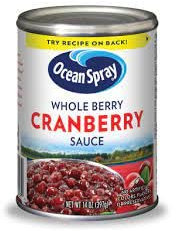 Ocean Spray arándanos enteros salsa cranberry 397gr - pack de 3!