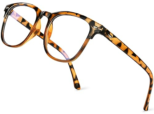 Aomig Lunettes Anti Lumière Bleue pour Femme Homme, Blocage Lumière Bleue Lunettes avec Verres Transparent, Lunettes Gaming d'ordinateur Filtre UV400, Anti-Éblouissement, Anti Fatigue