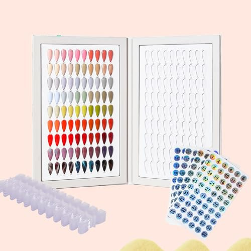Acycoin2A Nagelfarben-Display mit 180 Designs und 240 Nagelspitzen (Stil A)