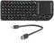 Yosoo Health Gear Tastatur, UMK -100 -RF -USB -Taschentastatur mit Touchpad Mouse Handheld 69 Tasten Kabelless Tastatur mit Hintergrundbeleuchtung Wiederaufladbare Ultra -schlanke Stille