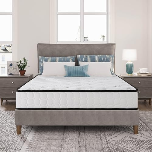 EGO Home Taschenfederkernmatratze 90x190cm Höhe 22 cm Ergonomische 7 Zonen Federkernmatratze mit Komfortschaum und Microfaser-Bezug Härtegrad H3 Matratze 90x190 cm Öko-TEX Zertifiziert