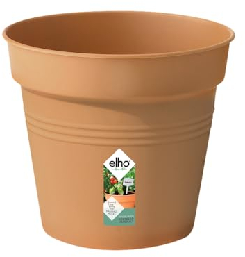 Elho Green Basics Growpot 17 - Vaso per Interno Esterno coltura E Raccolta - Ø 17.0 x H 15.8 cm - Marrone/Mild Terra