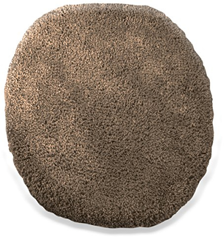 Kinzler J-10000/52 hochwertiger Mikrofaser WC Deckelbezug Uni, 47x50 cm, flusenfrei, pflegeleicht, braun