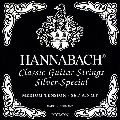 CUERDAS GUITARRA CLASICA - Hannabach (815/MT) Negra (Juego Completo)