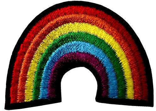 Gay Pride Lesbian Regenbogen Flagge Retro Liebe LGBT Appliques Besticktes Eisen Auf Nähen Auf Patch