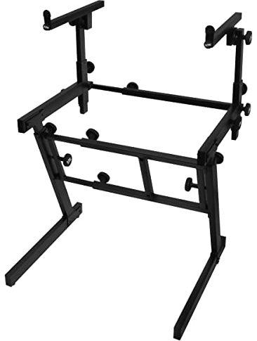 On-Stage KS7365EJ Pro Keyboardständer mit 2. Ebene, Schwarz