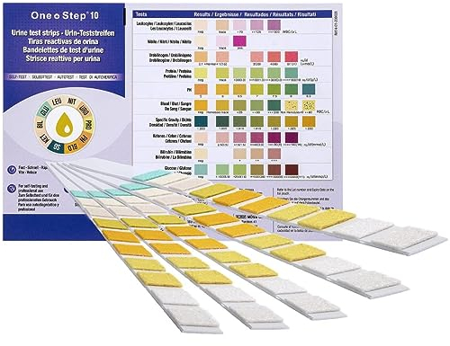 5 x Urinalysis Multisticks Strips -10 Parameter Professional/GP Urine Tests - pH/Glucose/Ketone/Liver & Kidney Infection