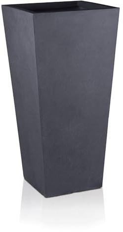 IDEALIST Large Plant Pots 90cm Tall Plant Pot, Slate Reinforced Stone, 165L