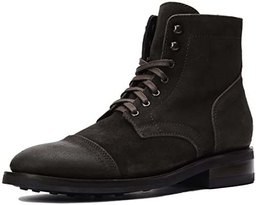 Thursday Boot Company Men's Captain Leather Boot, Dark Olive Suede, 10.5