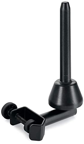 Classic Cantabile FH-170 Flötenhalter - für Querflöten - zum Anklemmen an Notenständer und Mikrofonstative bis 30mm Rohrdurchmesser - Flötenhalter-Ø: 16,6 mm - schwarz