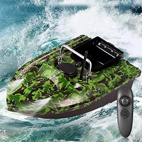 Fischerköderboot Ferngesteuertes RC Futterboot 500M Das Tarnfarbene Angelköderboot Köderboot 1.5kg Beladung zum Angeln