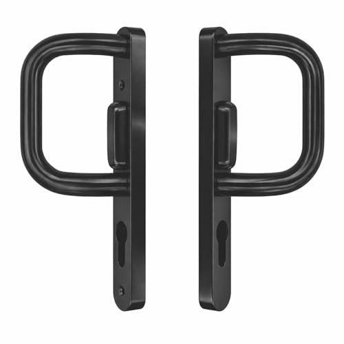 UAP Sliding Patio Door Handles with Comfortable Grip 219mm (Black Powder Coated)