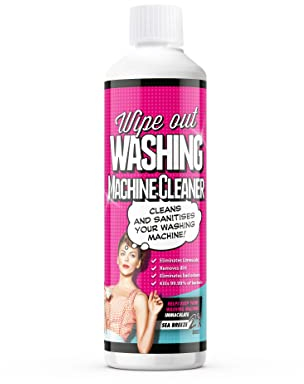 Wipe Out - Washing Machine Cleaner and Sanitiser | Removes Odours, Limescale & Reside | Anti-bacterial Deep Clean - Sea Breeze Fragrance 500ml