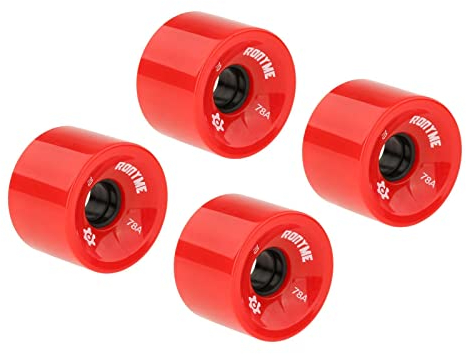 Fenteer 4X 78A Skateboard Rollen Ersatz 70X51mm Longboard, rot