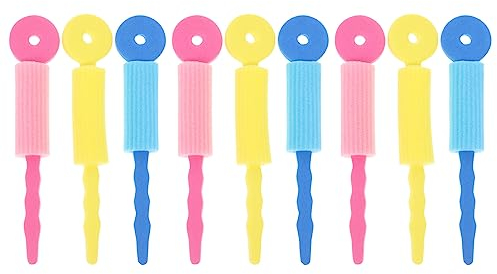 FRCOLOR 18pcs Sponge Hair Rollers for Easy Hair Styling Heatless Curling Tool for Women Girls Safe Curlers for Home Salon Use Lightweight Portable