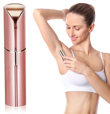 Gesichtshaarentferner für Frauen, Mini-Haarentfernungsgerät, schnelle und schmerzfreie Haarentfernung, wasserdicht, Damen-Gesichtsrasierer, diskrete Gesichtspflege für Lippen, Nase, Gesicht, Körper,