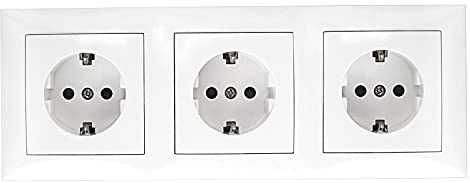 Toma de 3 vías con conexión universal, fácil instalación, materiales duraderos; ideal para sistema de fontanería y distribución de agua.