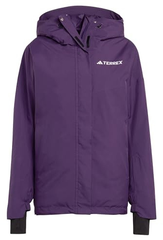 adidas Damen TERREX MULTI 2L RAIN.RDY INSULATED JACKET, Aurora Plum, XL