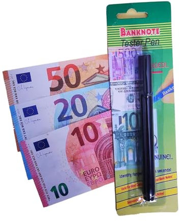 Natur'hall Geldscheinprüfer Stift, Falschgeld-Detektor, Geldscheinprüfung, sofortige Falschgeld-Erkennung, Geldschein-Marker, Geldscheinprüfung