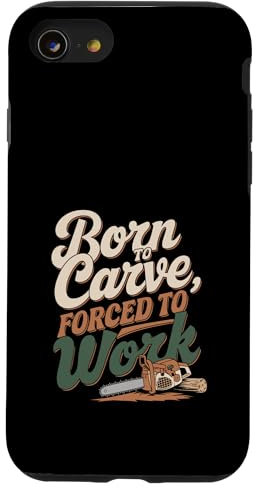 Sculpture sur bois pour tronçonneuse Coque pour iPhone SE (2020) / 7 / 8