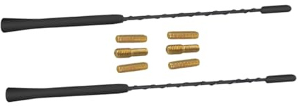 Yardenfun 2 Antenas para Coche Antena Automotriz De Radio Accesorio Decorativo Exterior De Techo para Coche para Camión Corta De Repuesto para e