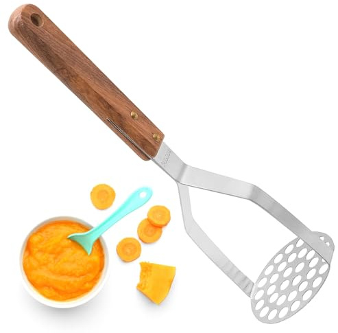Prensador de patatas de acero inoxidable, prensa patatas, herramienta de cocina trituradora de papas, utensilios de cocina duraderos para puré de patata y verduras