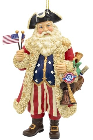 Kurt Adler 250th Anniversary 1776 American Santa