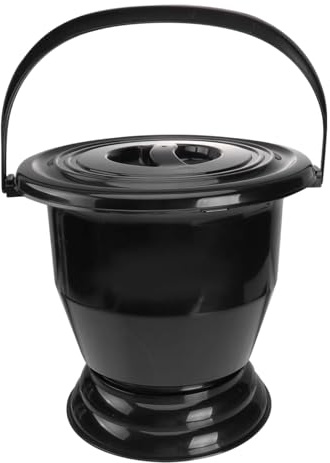 Sharplace Urinoir portable avec couvercle antidérapant pour chambre d'enfant, Noir