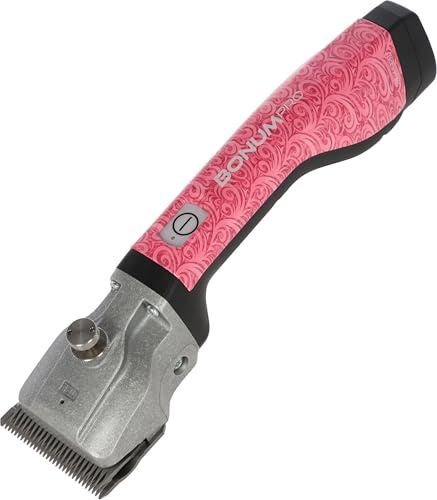 Aesculap Akkuschermaschine Bonum Pro inkl. 2 Akkus und Schermesser-Set (GT502, GT505), Schermaschine für Rinder & Pferde, rosa