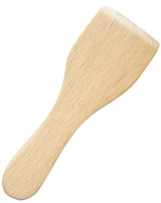 TOYANDONA Spatules à Raclette en Hêtre 12,5 X 4,5 CM Set de 4 Spatules pour Cuisson sans Rayures, Adaptées aux Surfaces Sensibles